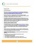 TDSB Letter on Job Actions TDSB Letter on Job Actions