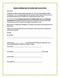 Junior Choir Permission Form