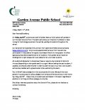 Garden School Letter - Dance-A-Thon